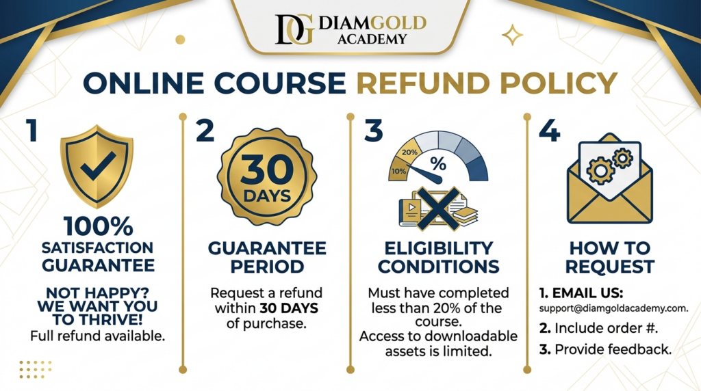 Diamgold Online courses refund policy